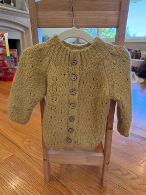 Rylee & Cru Mustard Yellow Knit Cardigan